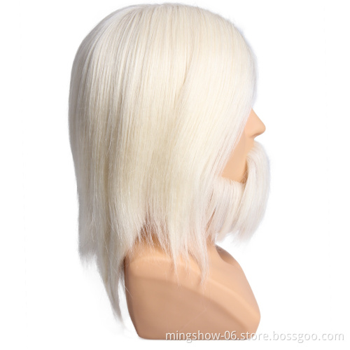 super quality wholesale real hair mannequin head,male hair mannequin heads